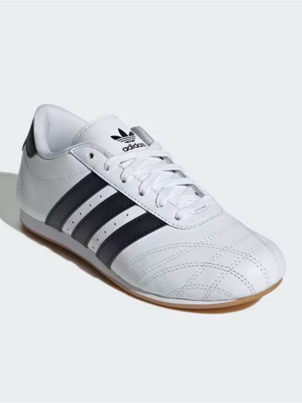 Adidas Taekwondo White with Black Stripes Lace Shoes Size 7.5